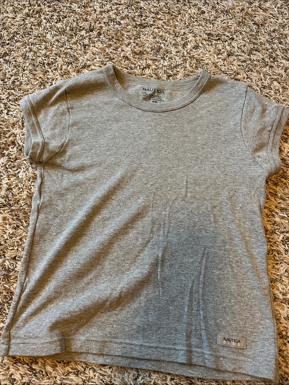 Nautica fit more like juniors Heather Gray Short Sleeve Tee